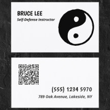 Instructeur en arts martiaux QR personnalisé