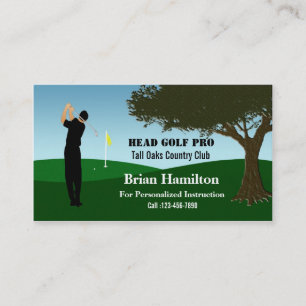 Carte De Visite Instructeur Golf Pro