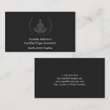 Instructeur minimaliste de Yoga Design propre et é