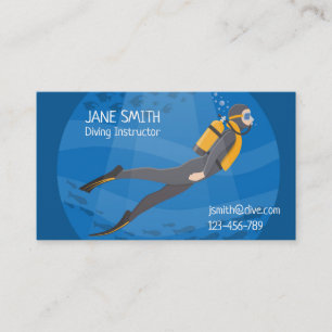 Carte De Visite Instructeur plongée sous-marine