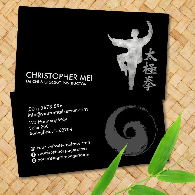 Carte De Visite Instructeur Tai Chi Chuan & Qigong (Créateur téléchargé)