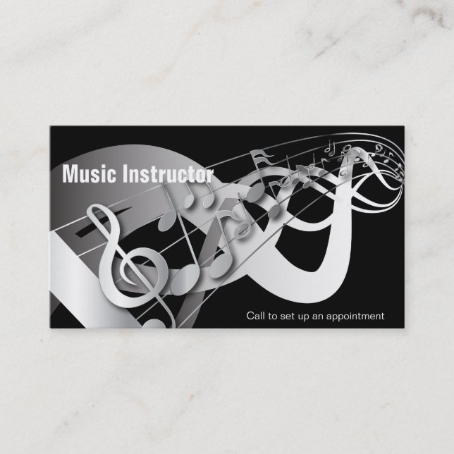 Carte De Visite Instructeurs de musique 🎸 (Devant)
