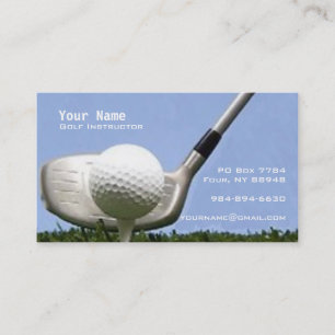 Carte De Visite Instruction de golf
