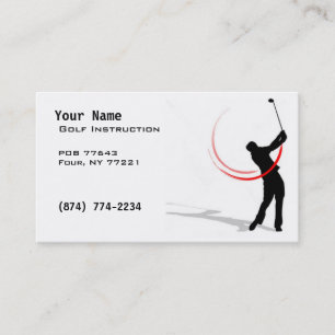 Carte De Visite Instruction de golf