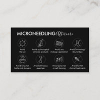 Instruction de soins post-microneedling noir