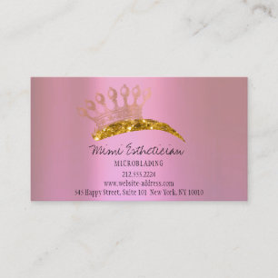 Carte De Visite Instruction de suivi Eyebrow Crown Rose Gold