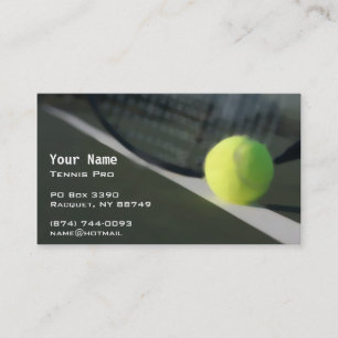 Carte De Visite Instruction de tennis
