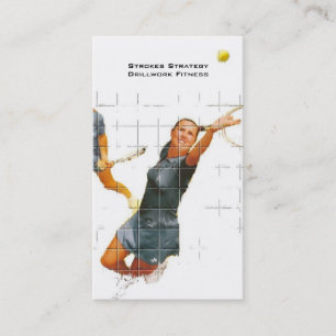 Carte De Visite Instruction de tennis