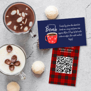 Carte De Visite instructions de la bombe chocolat chaud demande d'