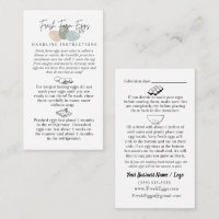 Instructions de manipulation des oeufs frais de fe