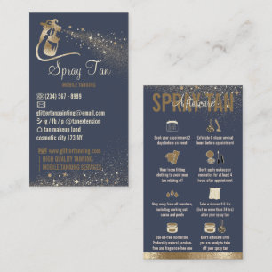 Carte De Visite Instructions de soins après Navy Sprink pour le br