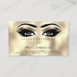 Carte De Visite Instructions de soins postérieurs Lashes Champaign