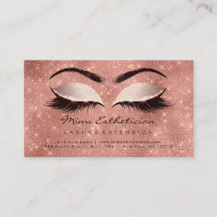 Carte De Visite Instructions de soins postérieurs Lashes Spark Par