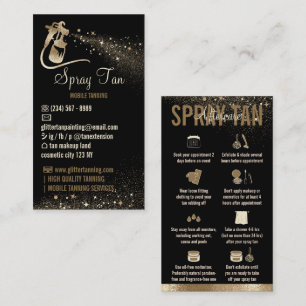 Carte De Visite Instructions de suivi après une auto-bronzage Spar