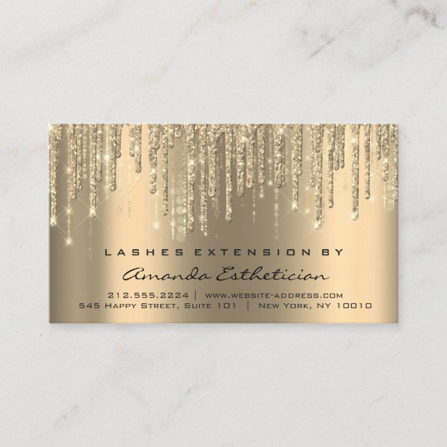 Carte De Visite Instructions de suivi Eyelash Extension Drivers (Devant)