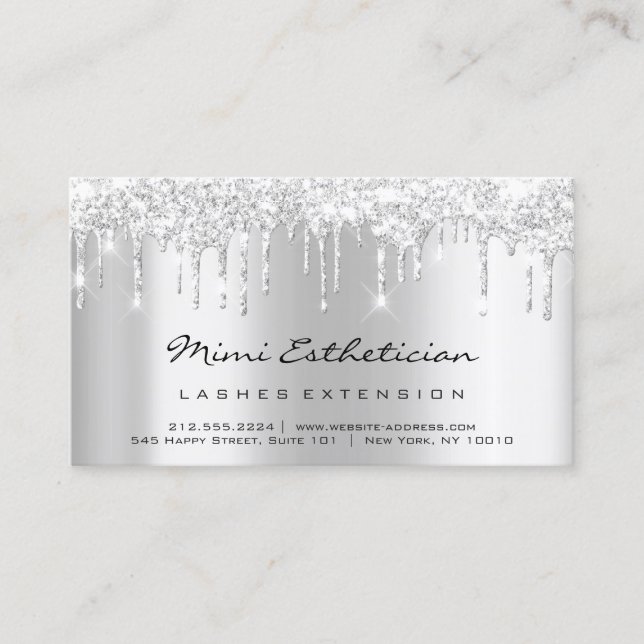Carte De Visite Instructions de suivi Lash Silver Grey Drivers Ros (Devant)
