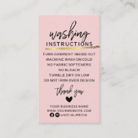 Instructions modernes de lavage Vêtements Chemise