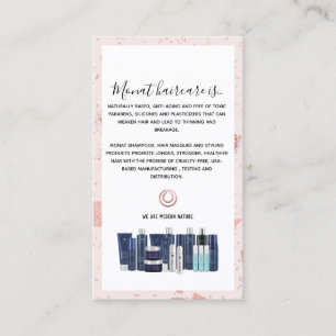 Carte De Visite Instructions Monat Rose Gold Wash 