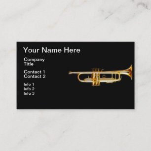 Carte De Visite Instrument de musique de vent de klaxon en laiton