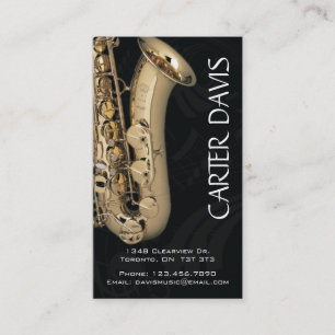 Carte De Visite Instrument de musique - Saxaphone