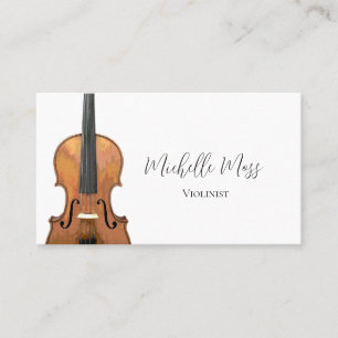 Carte De Visite Instrument de musique violon violoniste classique 