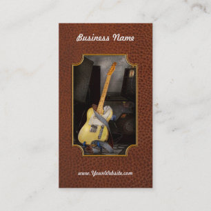 Carte De Visite Instrument - guitare - jouant dans une bande