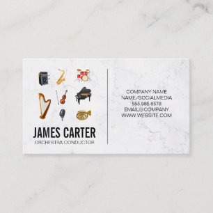 Carte De Visite Instruments de musique   Chef d'orchestre