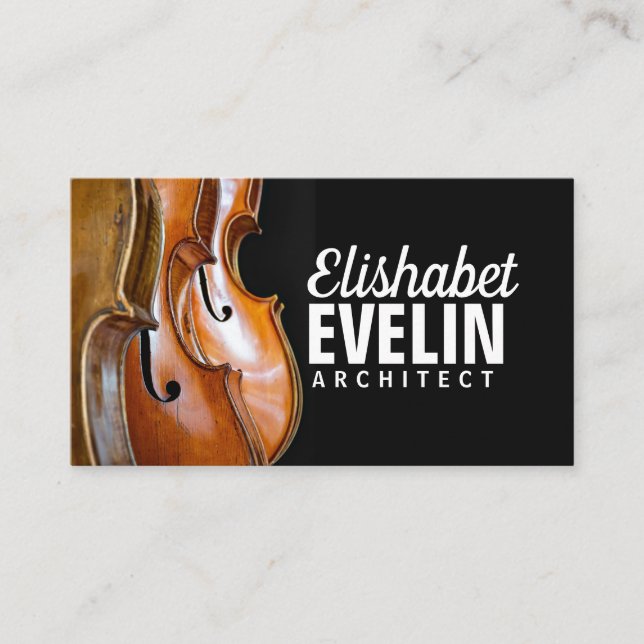 Carte De Visite instruments de musique violoncelle (Devant)