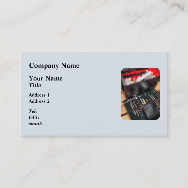 Carte De Visite Instruments Médicales de guerre civile (Devant)