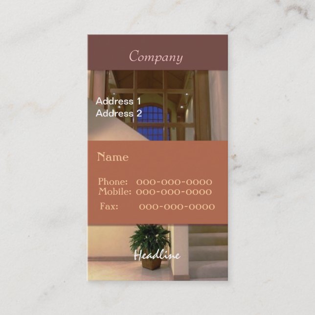 Carte de visite intérieur (Devant)