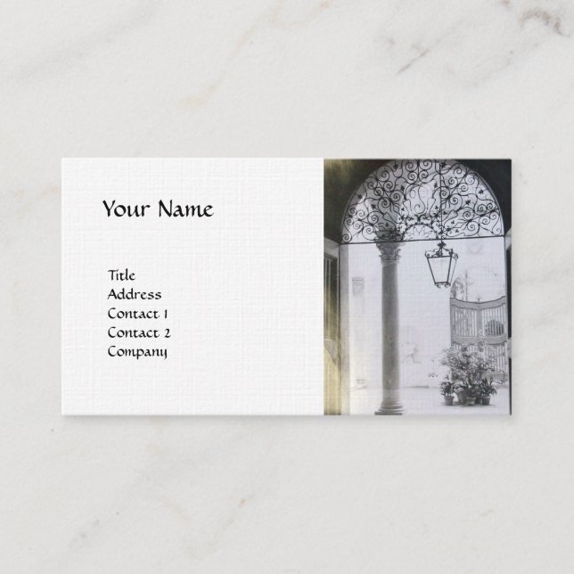 Carte De Visite intérieur architectural lin (Devant)