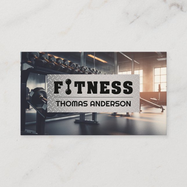 Carte De Visite Intérieur De Salle De Sport | Baies | Tapis (Devant)