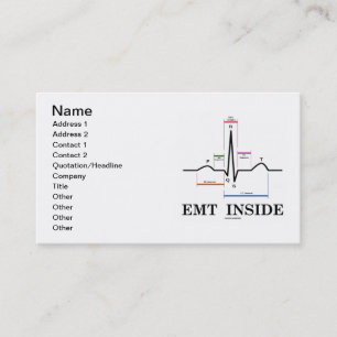 Carte De Visite Intérieur d'EMT (électrocardiogramme d'ECG/EKG)