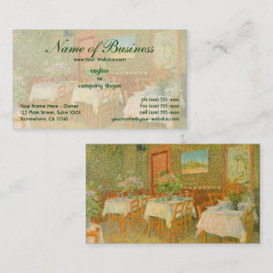 Carte De Visite Intérieur d'un restaurant par Vincent van Gogh