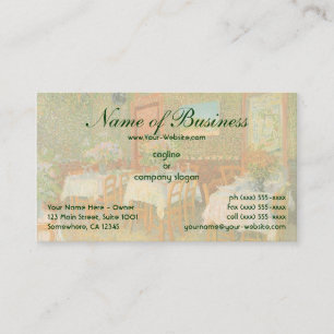 Carte De Visite Intérieur d'un restaurant par Vincent van Gogh