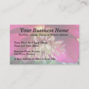 Carte De Visite Intérieur D'Une Fleur De Fleur De Fleur De Fleur