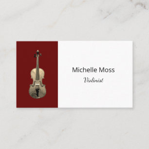 Carte De Visite Interprète violoniste de musique classique