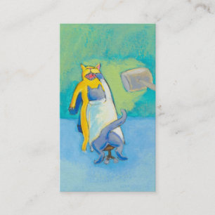 Carte De Visite Intitulé : Dentiste de chat - lunatique unique