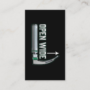 Carte De Visite Intubation du laryngoscope anesthésiste CRNA