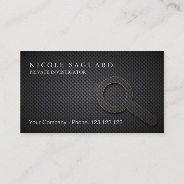 Carte De Visite Investigateur privé (Devant)