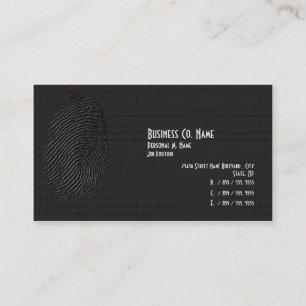 Carte De Visite Investigations privées de sécurité moderne