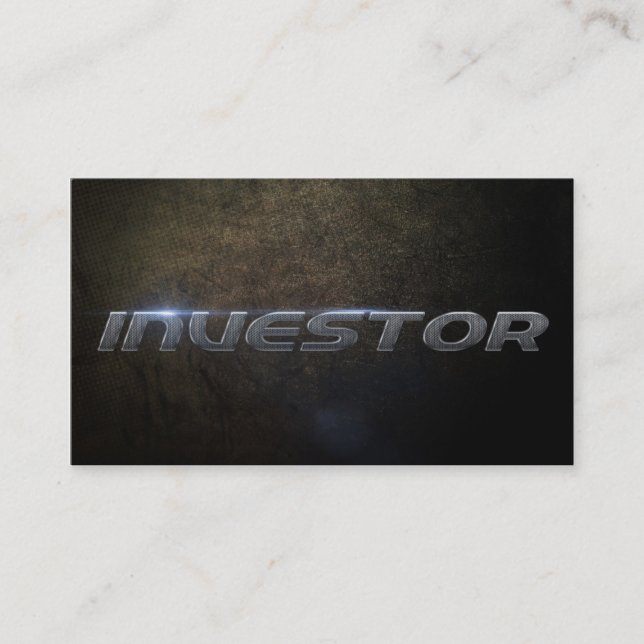 Carte De Visite Investor business card (Devant)