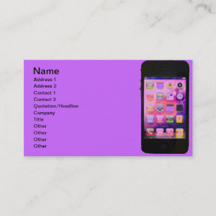 Carte De Visite iPhone coloré