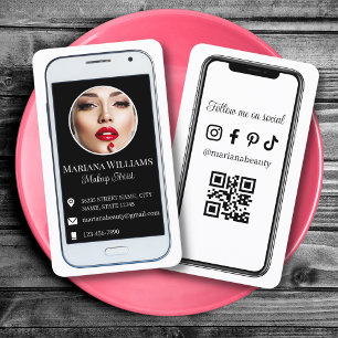 Carte De Visite iphone smartphone média social photo code qr