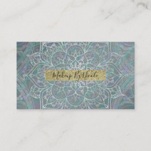 Carte De Visite Iridescent Shtoujours Mandala Boho Chic
