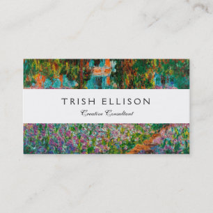 Carte De Visite Iris Jardin Monet Giverny fleurs