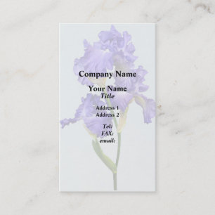 Carte De Visite Iris pourpre triple