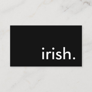 Carte De Visite irish.