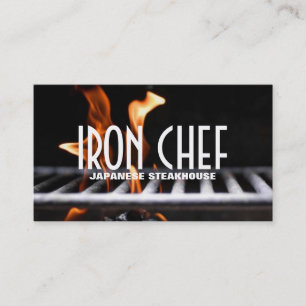 Carte De Visite Iron Chef Japonais Restaurant Cuisines Classes