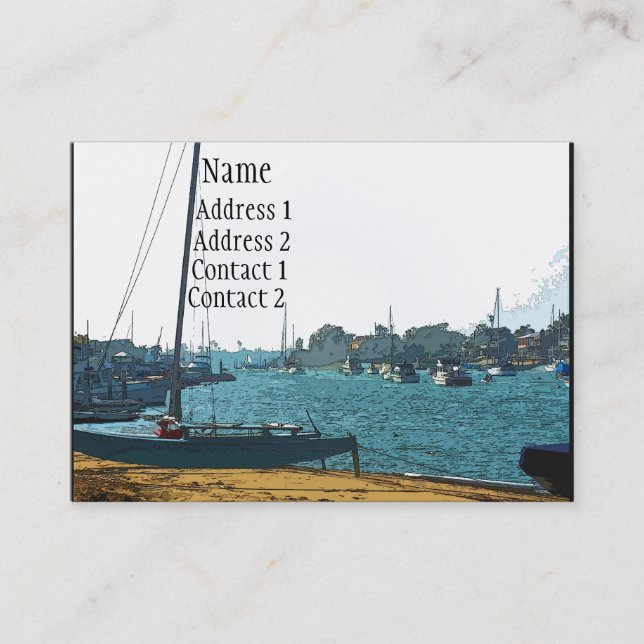 Carte de visite Island Boats (Devant)
